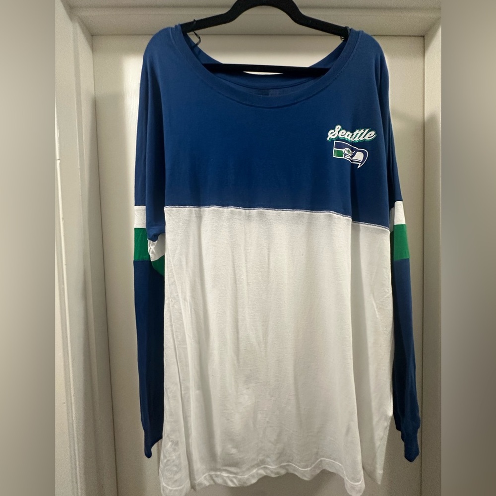 NFL Team Apparel Navy Blue Cotton Shirt